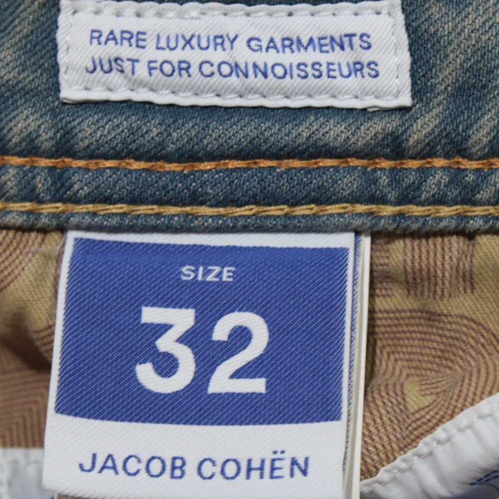 Jacob Cohen NWT 5 Pocket Denim Jeans Size 32 US Bard in Blue Cotton Blend